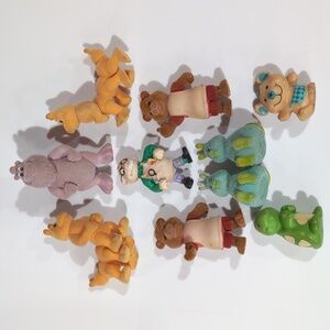 Vintage Teddy Ruxpin Mini Toys Flicked and PVC